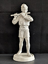 Porcelain Hitler Youth playing flute by Rosenthal